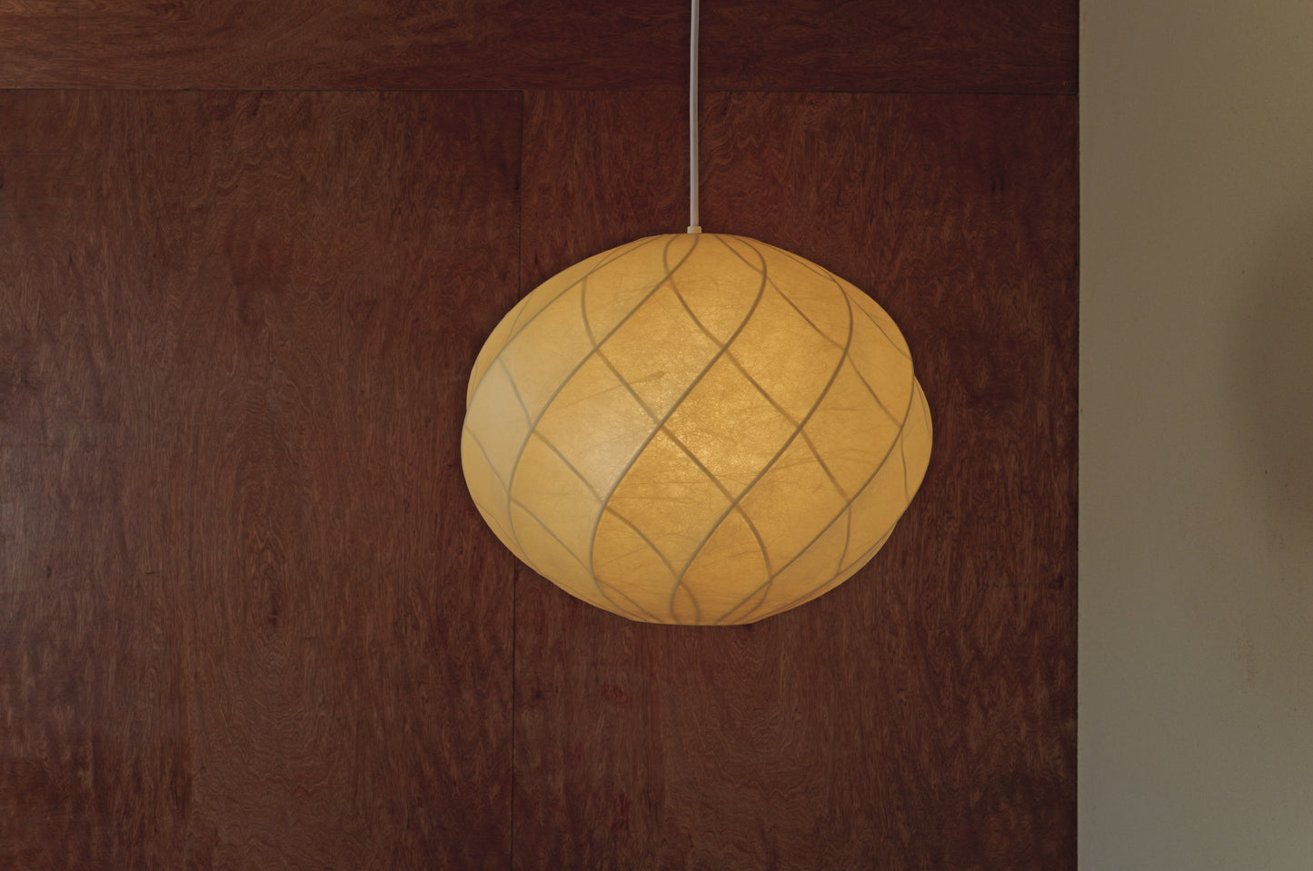 1960s cocoon pendant lamp by Goldkant