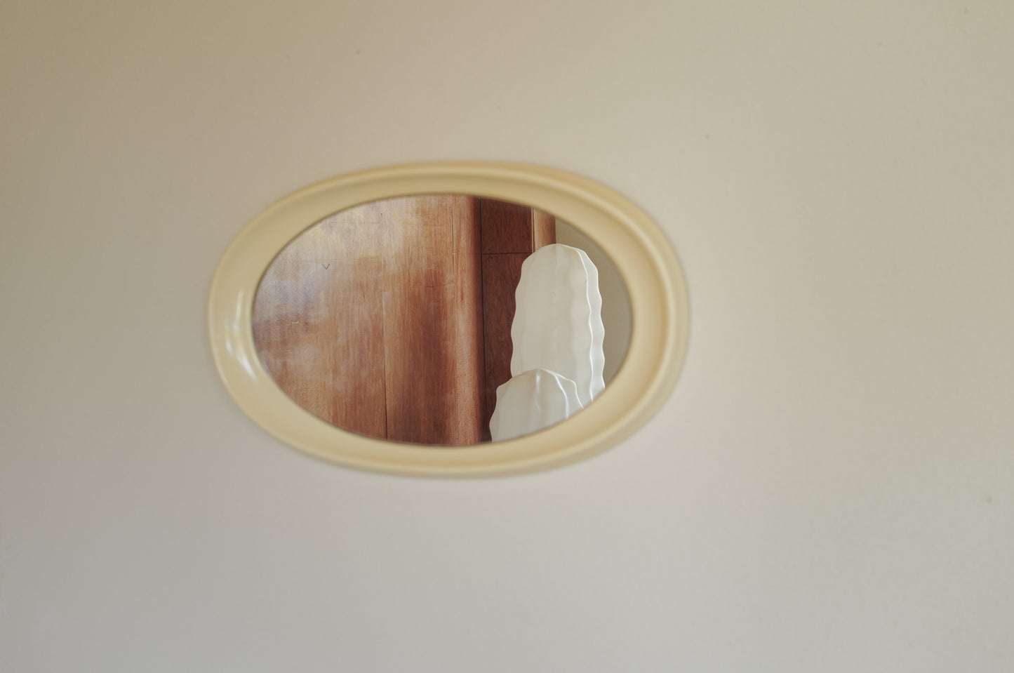 1970s Space Age Oval Mirror by Pejal