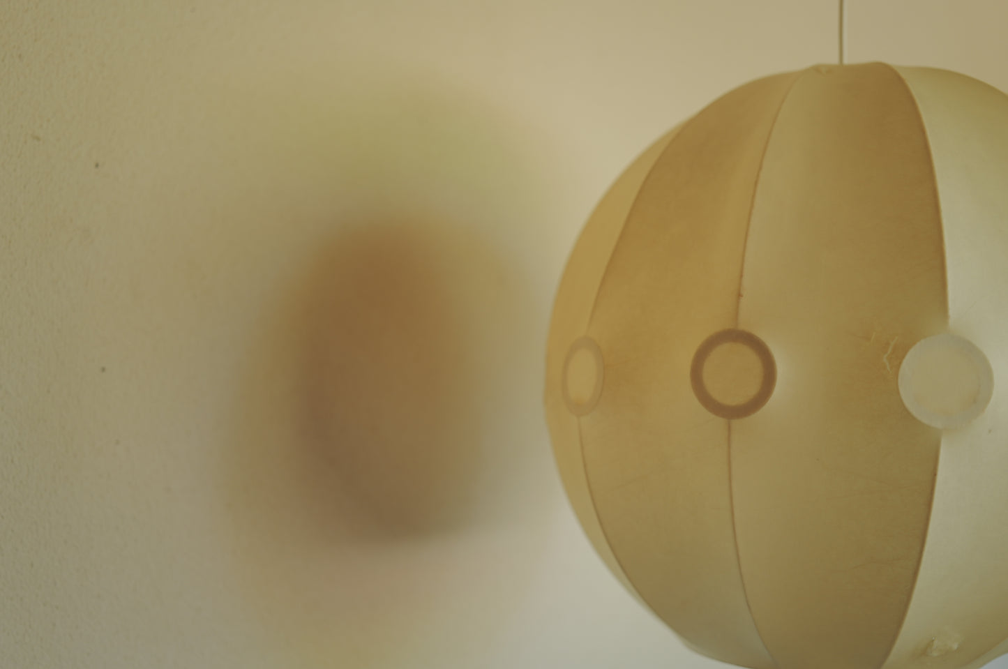 XXL  1960s cocoon pendant lamp by Friedel Wauer
