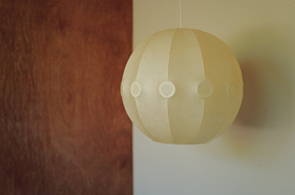 XXL  1960s cocoon pendant lamp by Friedel Wauer