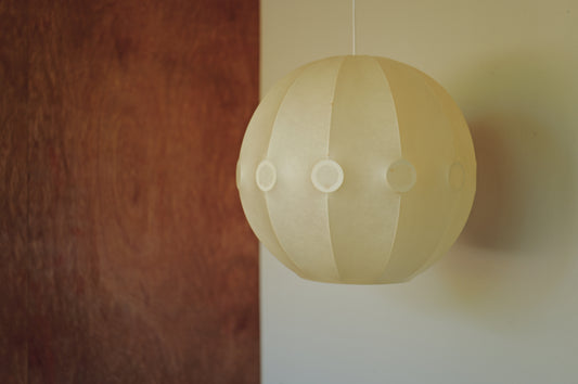 XXL  1960s cocoon pendant lamp by Friedel Wauer