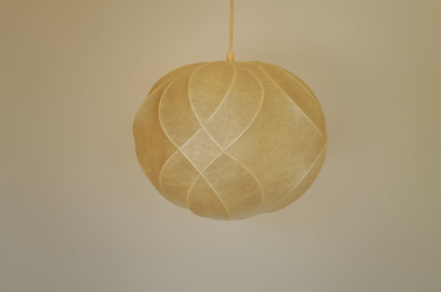 1960s cocoon pendant lamp  by Friedel Wauer