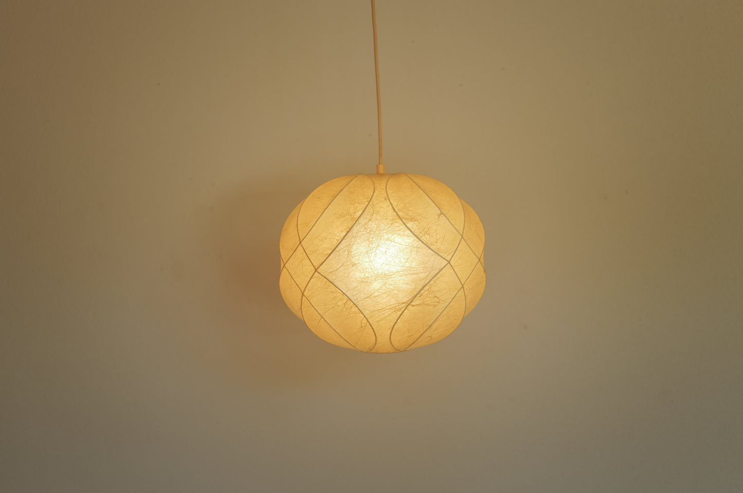 1960s cocoon pendant lamp  by Friedel Wauer