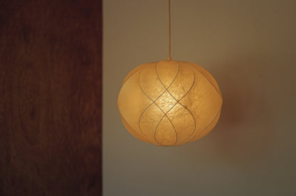 1960s cocoon pendant lamp  by Friedel Wauer