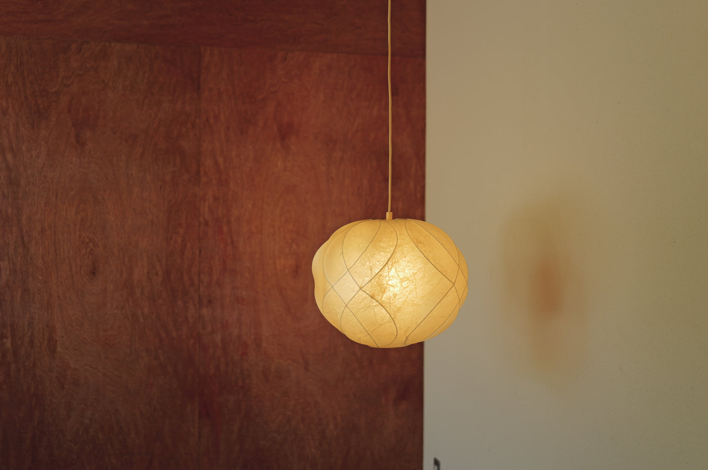 1960s cocoon pendant lamp  by Friedel Wauer