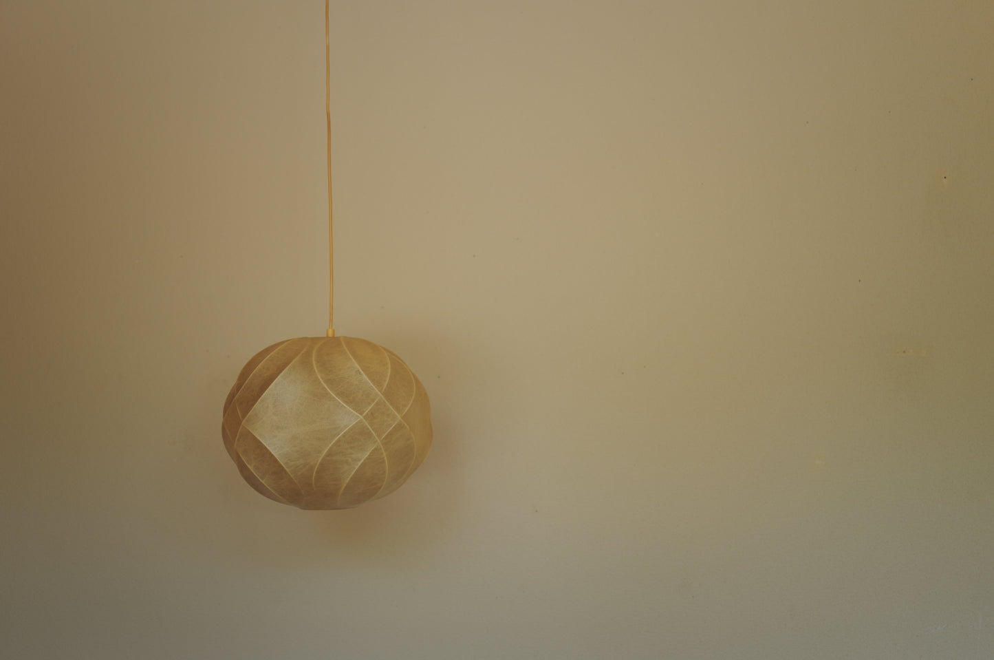 1960s cocoon pendant lamp  by Friedel Wauer