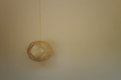 1960s cocoon pendant lamp  by Friedel Wauer