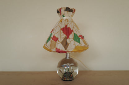 1960s glass table lamp