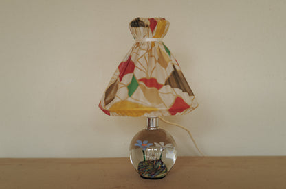 1960s glass table lamp