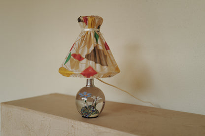 1960s glass table lamp