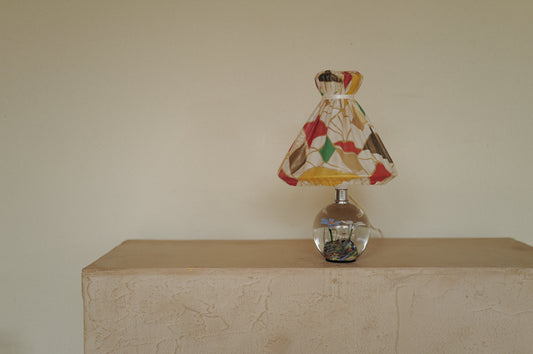 1960s glass table lamp