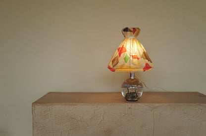 1960s glass table lamp