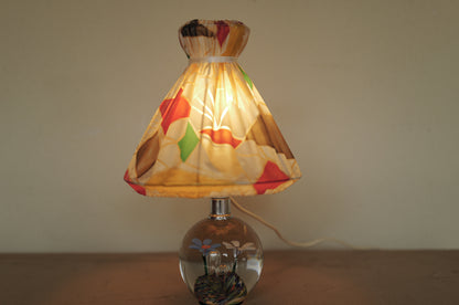 1960s glass table lamp