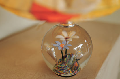 1960s glass table lamp