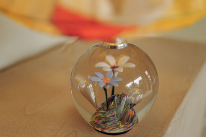 1960s glass table lamp