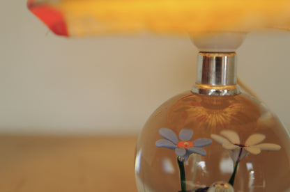 1960s glass table lamp