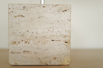 1970s Chrome Table Lamp  on Travertine