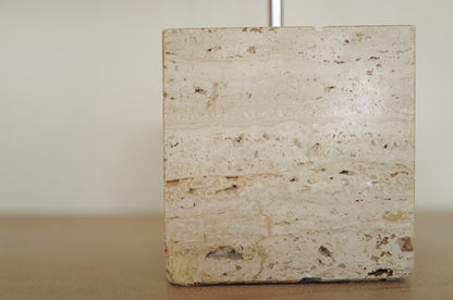 1970s Chrome Table Lamp  on Travertine