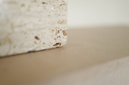 1970s Chrome Table Lamp  on Travertine