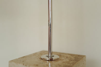 1970s Chrome Table Lamp  on Travertine