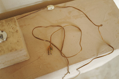 1970s Chrome Table Lamp  on Travertine