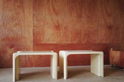 Pair of Scagno side tables by Giotto Stoppino for Elco, 1960s