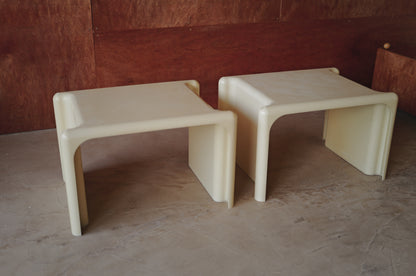 Pair of Scagno side tables by Giotto Stoppino for Elco, 1960s