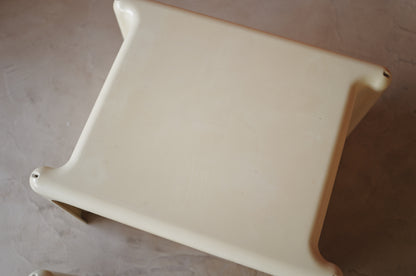 Pair of Scagno side tables by Giotto Stoppino for Elco, 1960s
