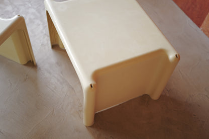 Pair of Scagno side tables by Giotto Stoppino for Elco, 1960s