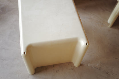 Pair of Scagno side tables by Giotto Stoppino for Elco, 1960s