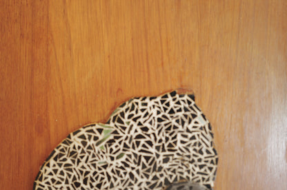 1960s Mosaic Wall Art on Teak Panel