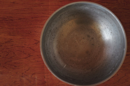 metal bowl with mother-of-pearl inlay