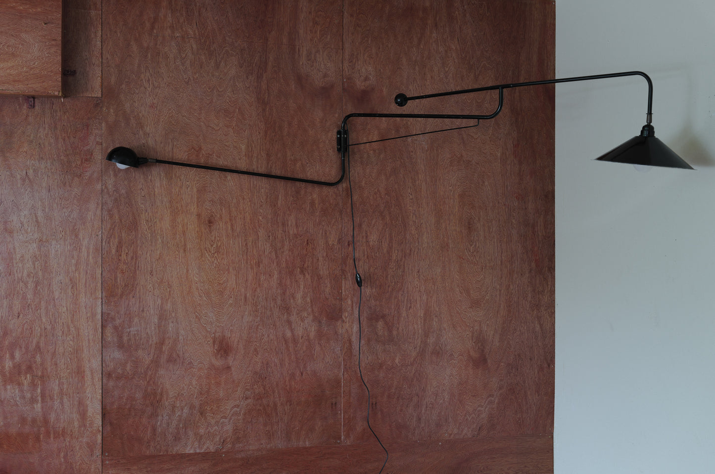 1960's French Double arm articulated wall lamp
