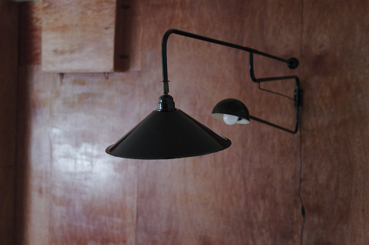1960's French Double arm articulated wall lamp