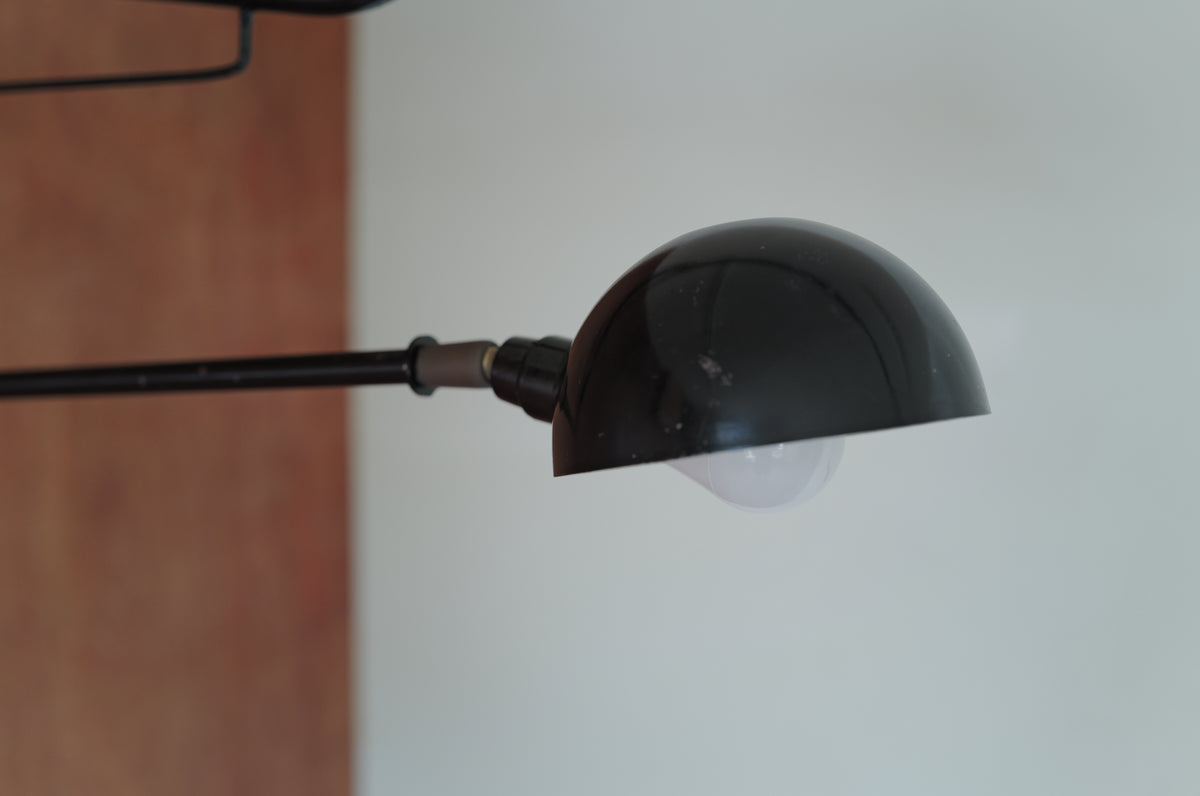 1960's French Double arm articulated wall lamp