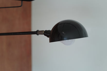 1960's French Double arm articulated wall lamp