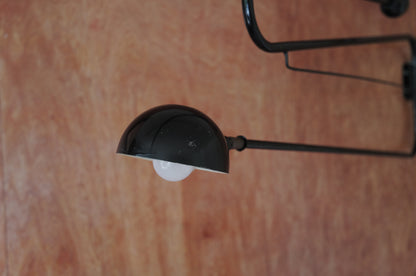 1960's French Double arm articulated wall lamp