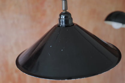 1960's French Double arm articulated wall lamp