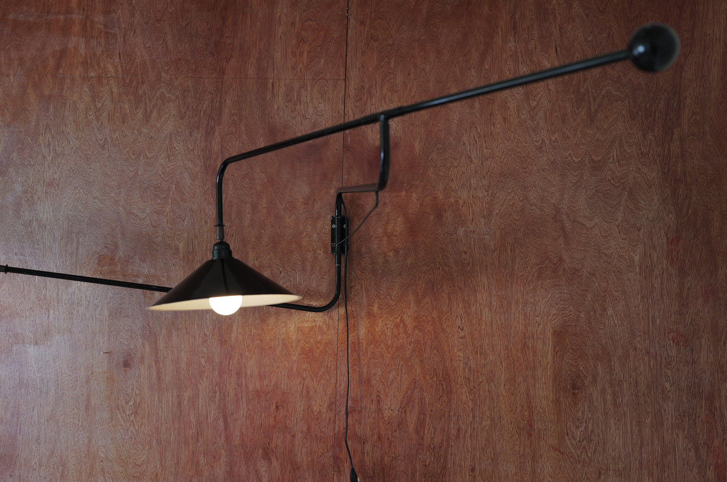 1960's French Double arm articulated wall lamp