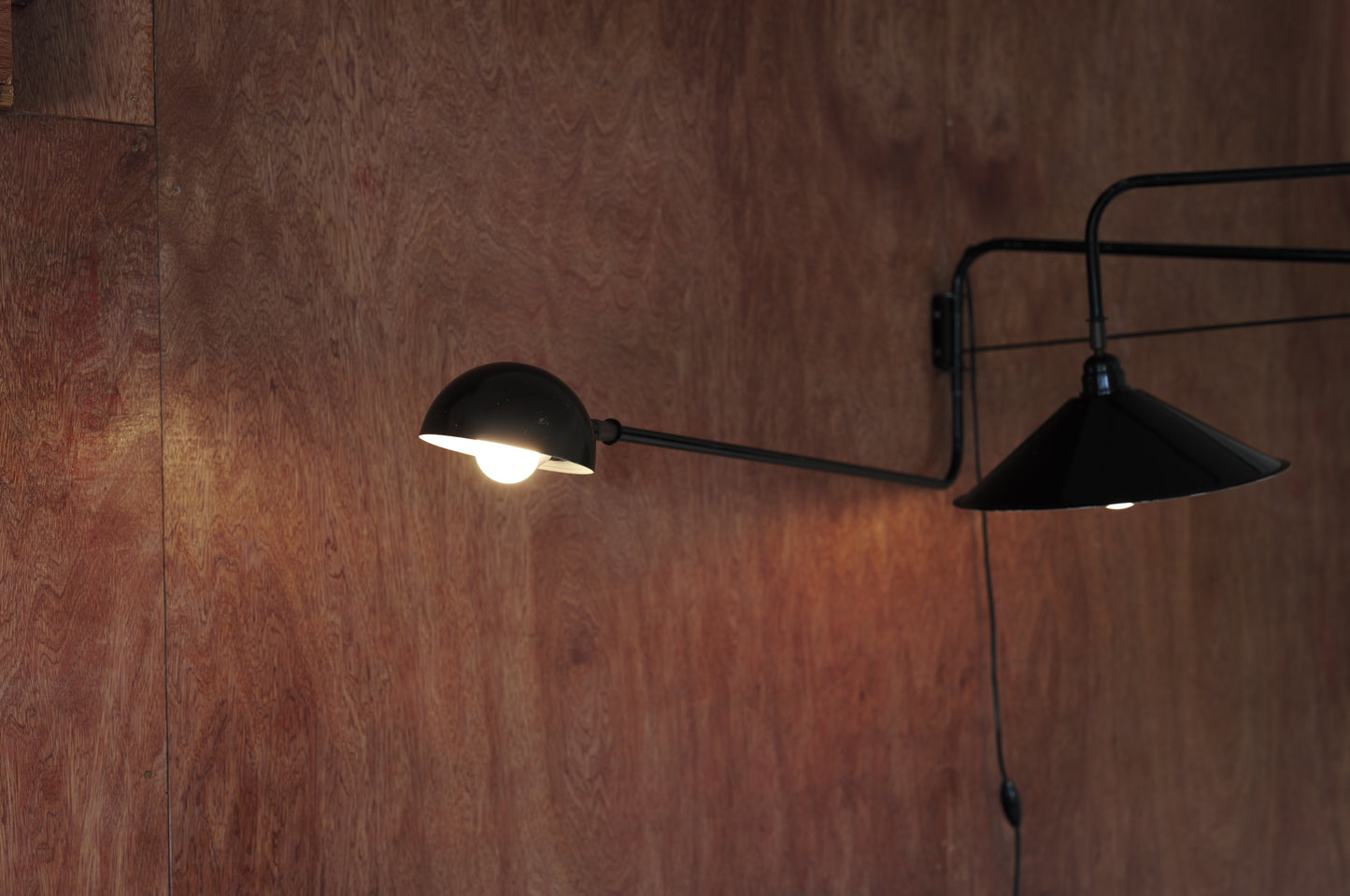 1960's French Double arm articulated wall lamp
