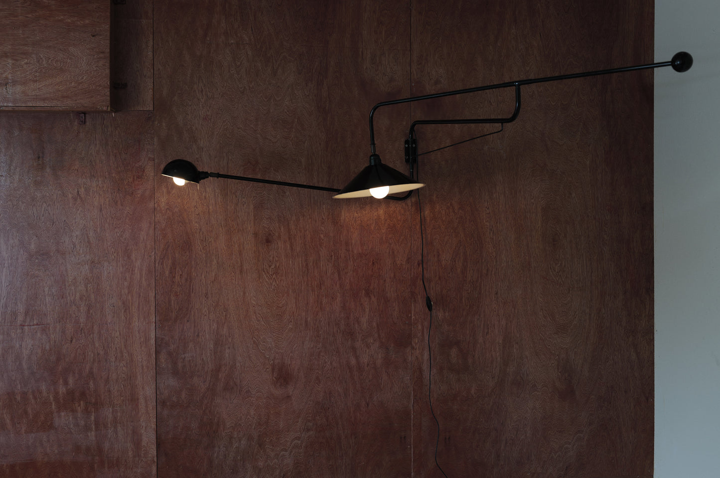 1960's French Double arm articulated wall lamp