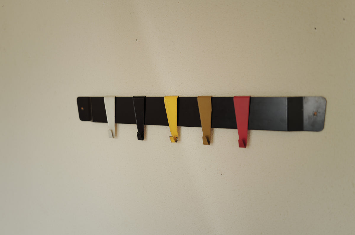 Coen de Vries small coat rack Pilastro The Netherlands 1950s