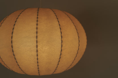 1960s cocoon pendant lamp in Germany　Goldkant
