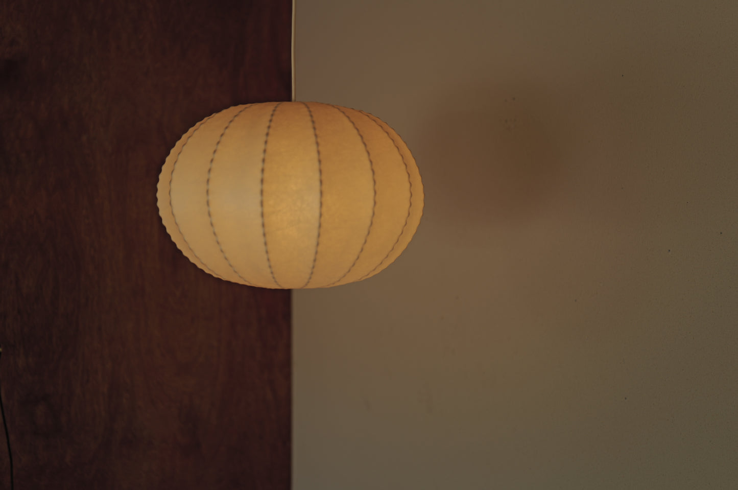 1960s cocoon pendant lamp in Germany　Goldkant