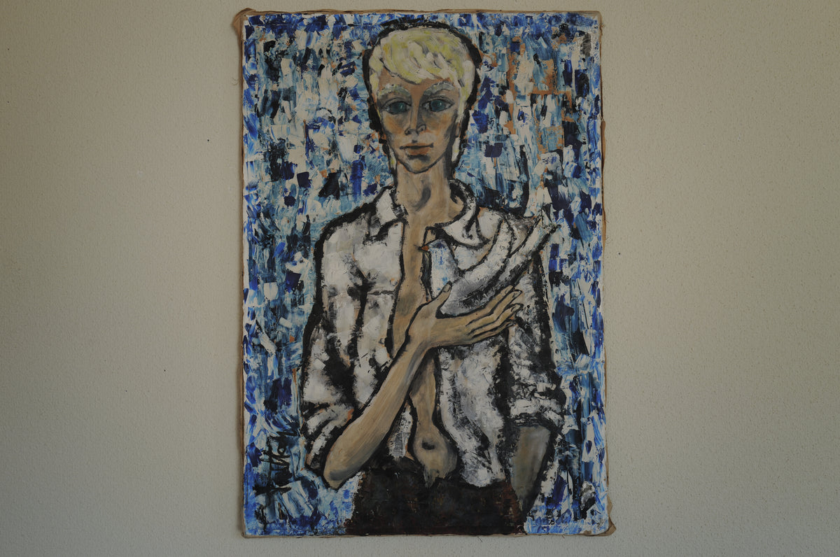 1960s~80s oil painting on canvas