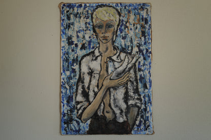 1960s~80s oil painting on canvas