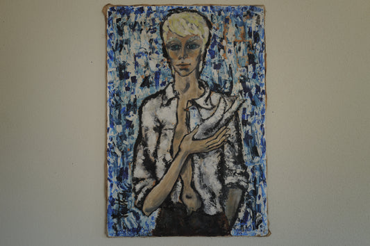 1960s~80s oil painting on canvas