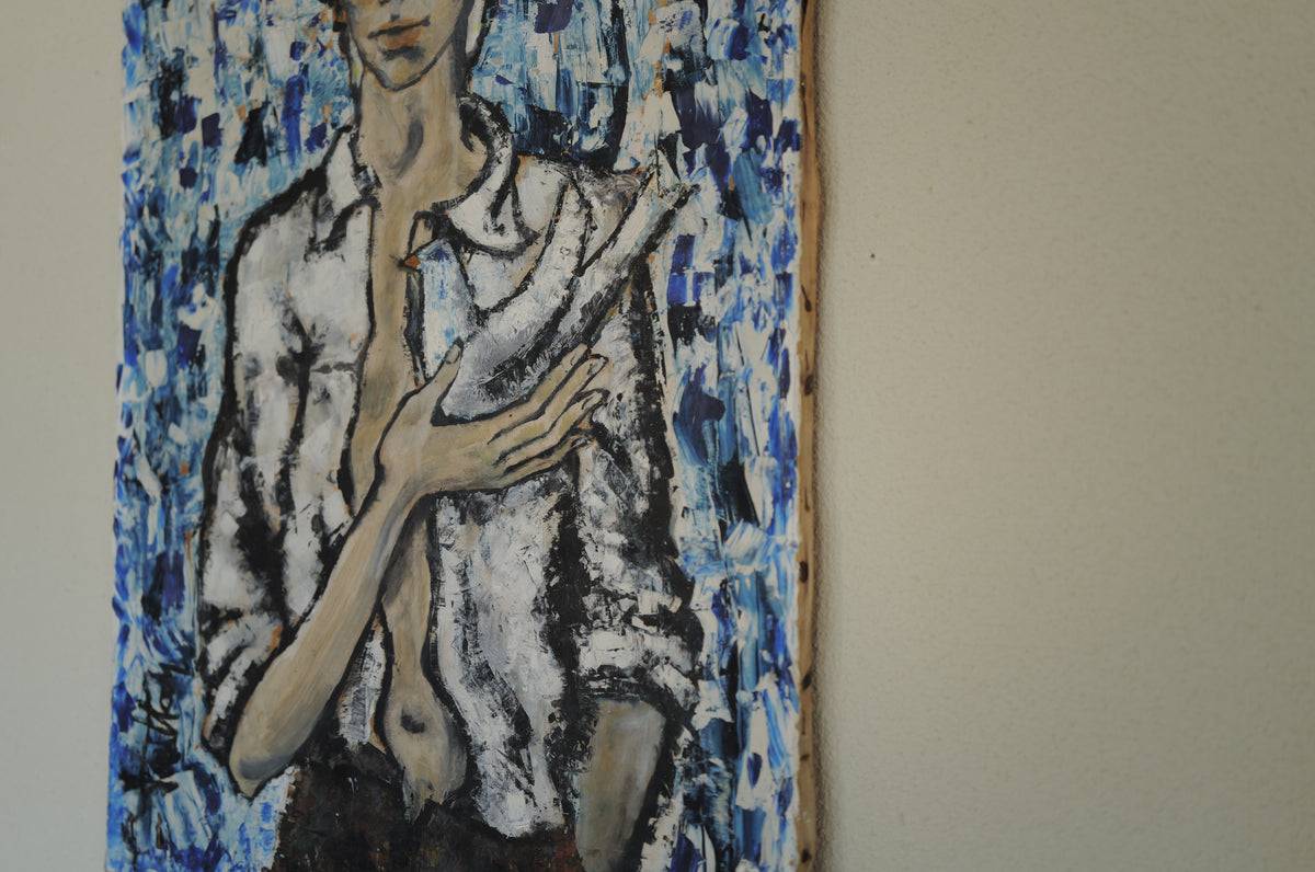 1960s~80s oil painting on canvas