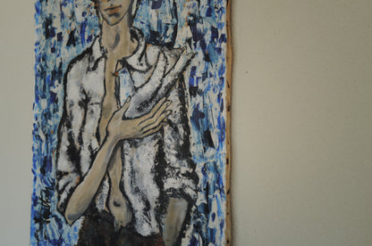 1960s~80s oil painting on canvas