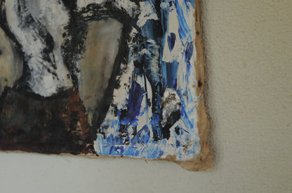 1960s~80s oil painting on canvas
